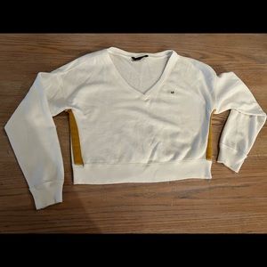 Size Small Abercrombie & Fitch crop sweatshirt off white color